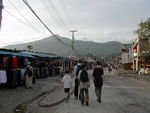 Walking down a Pokhara street