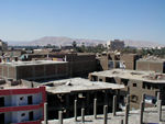Monica is fascinated by Egyptian roofs.  She points out that in Chefchauen, the roofs were all fixed up and tidy and well-used.