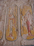 Tomb of Ramses VI.   In the New Kingdom, pharaohs wanted to hide their tombs yet provide a place to worship them after death.  Instead of a single monument tomb, like the pyramids of the Old Kingdom pharaohs at Giza, the New Kingdom guys built secret tombs in isolated canyons and magnificent mortuary temples on the plains.  The necropolis supported a large living population, too.  Artisans, labourers, priests, and guards devoted their lives to maintaining the necropolis.