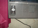 The air conditioner controls.  