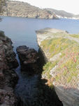 The passage that creates the island