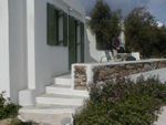 The front of our "house."  The first window and door are in the bedroom and faced east.