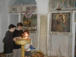 Lighting candles