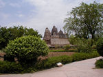The temples in the Western group are fenced, and the Indian government has jacked up the price for foreigners to about $20.  For India, this is a startling sum, and as at Agra and Delhi, the Indians in the tourist trade hate it.