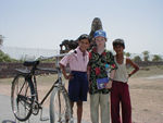Maggie with kids