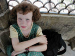 Maggie.  At this point, she was feeling a bit sick but wouldn't admit it.