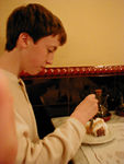 Dessert at cafe