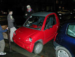 A car even smaller than our first room in London