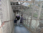 How we got to the top.  Notice white knuckles on Mark's hand