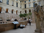 Sculpture in the courtyard