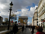 Champs Elysee leaning right, like France