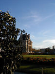 Where the Louvre ends in the Tuilleries-lots of chimneys