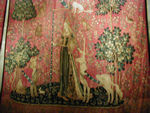 Lady with horny animal