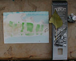 Duncan's watercolor of the plants hanging over the Seine's wall (see above - three pictures back)
