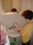 Playing at the hotel
