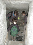 The "murder hole"(?) of the Martello tower rented by Gogarty and lived in by Joyce for a few nights