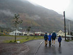 Kinlochleven was lately home to an aluminum smelter.  On our left is a spot reclaimed for housing and a center dedicated to something edifying like The Glory of Aluminum
