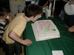 Maggie and her communion cake